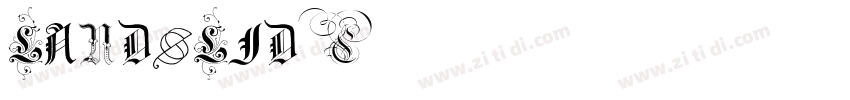 landslide字体转换