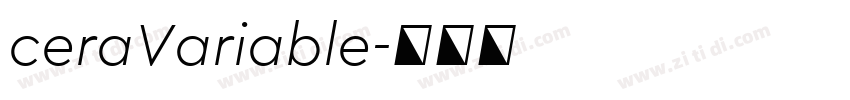 ceraVariable字体转换