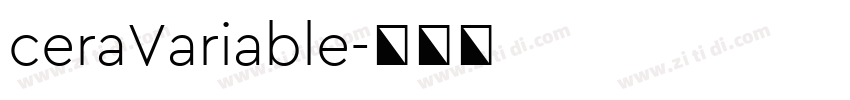 ceraVariable字体转换