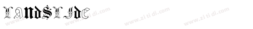 landslide字体转换