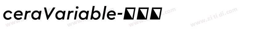 ceraVariable字体转换
