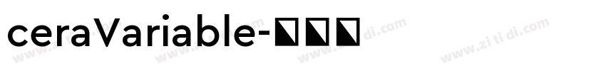 ceraVariable字体转换