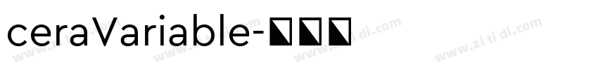 ceraVariable字体转换