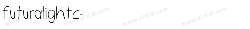 futuralightc字体转换