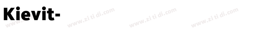 Kievit字体转换