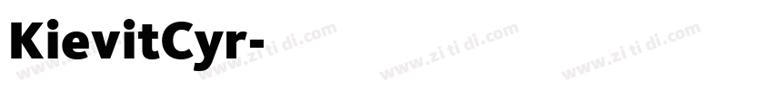 KievitCyr字体转换