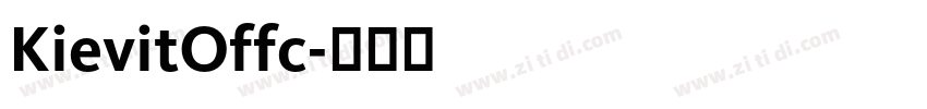 KievitOffc字体转换
