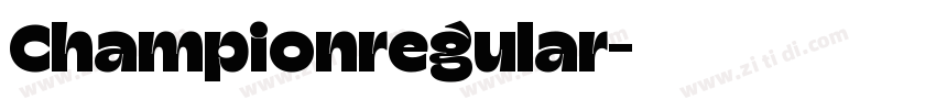 Championregular字体转换