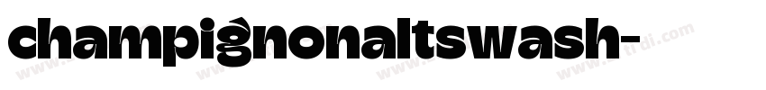champignonaltswash字体转换