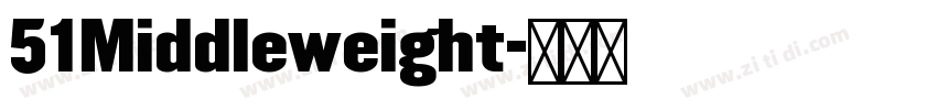 51Middleweight字体转换