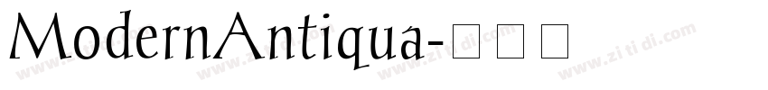 ModernAntiqua字体转换