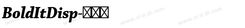 BoldItDisp字体转换