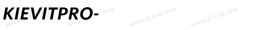 KIEVITPRO字体转换