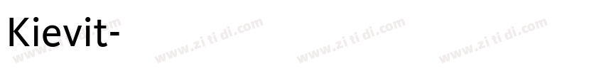 Kievit字体转换