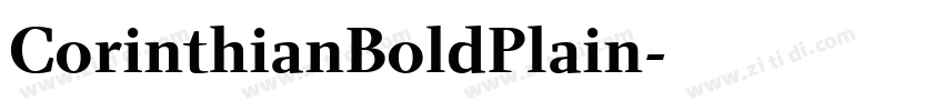 CorinthianBoldPlain字体转换