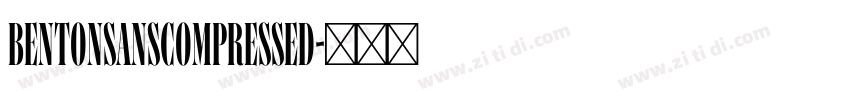 BentonsansCompressed字体转换