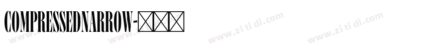 CompressedNarrow字体转换