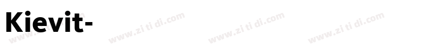 Kievit字体转换