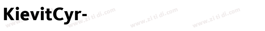 KievitCyr字体转换