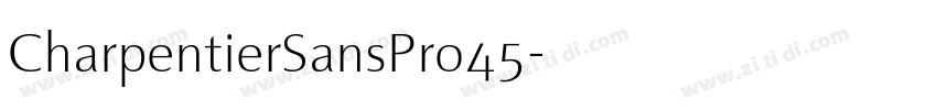 CharpentierSansPro45字体转换