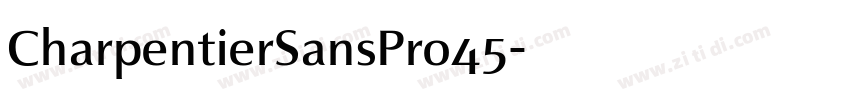 CharpentierSansPro45字体转换