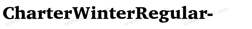 CharterWinterRegular字体转换