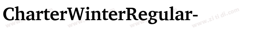 CharterWinterRegular字体转换