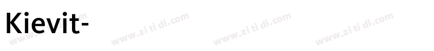 Kievit字体转换