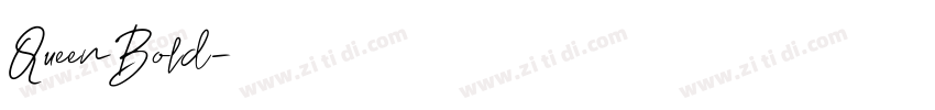 QueenBold字体转换