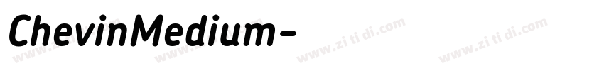 ChevinMedium字体转换