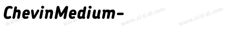 ChevinMedium字体转换