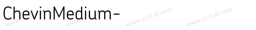 ChevinMedium字体转换