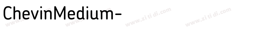 ChevinMedium字体转换