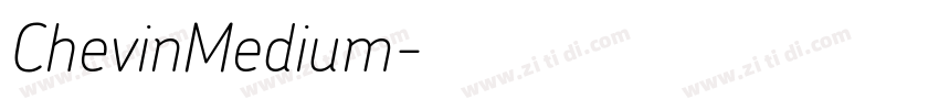 ChevinMedium字体转换