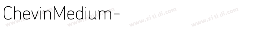 ChevinMedium字体转换