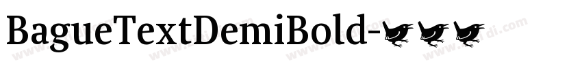 BagueTextDemiBold字体转换