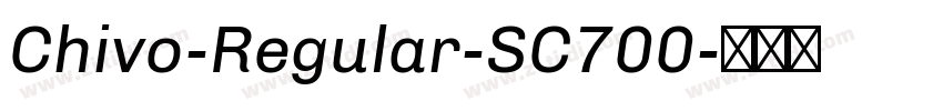 Chivo-Regular-SC700字体转换