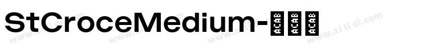 StCroceMedium字体转换
