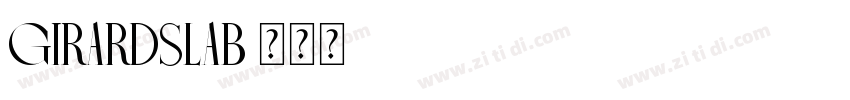 GirardSlab字体转换