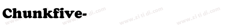 Chunkfive字体转换