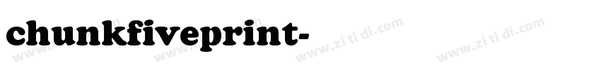 chunkfiveprint字体转换