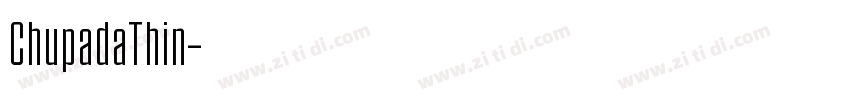 ChupadaThin字体转换