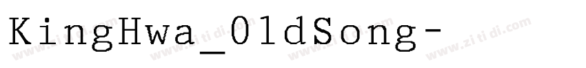 KingHwa_0ldSong字体转换