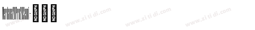 Verdana20Pro20Semi字体转换