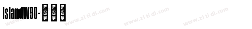 IslandW90字体转换