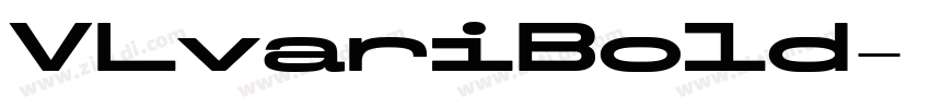 VLvariBold字体转换