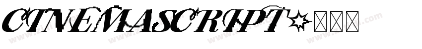 CinemaScript字体转换