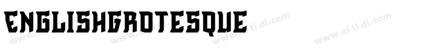 EnglishGrotesque字体转换
