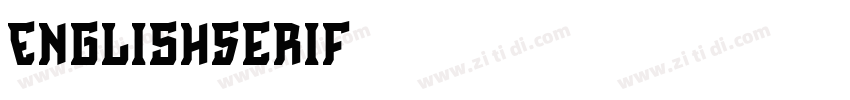 EnglishSerif字体转换