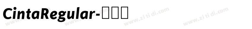 CintaRegular字体转换